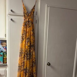 Windsor Yellow Floral Maxi Dress